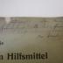 - (Stieglitz, Olga;Zelle, [?]), Von Hand: Name, Widmung; 'Ihrem hochverehrtem alten Freunde
Herrn Professor Dr. Zelle freundlichst überreicht von
der Verfasserin'. 