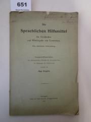 Die Sprachlichen Hilfsmittel für Verständnis und Wiedergabe von Tonwerken : Eine ästhetische Untersuchung (1906)