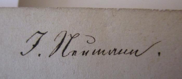  Die Deutschen : Ethnographische Studie (1860);- (Neumann, I.), Von Hand: Autogramm, Name; 'I. Neumann.'. 