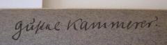 - (Kammerer, Gustel), Von Hand: Autogramm, Name; 'Gustel Kammerer'. 
