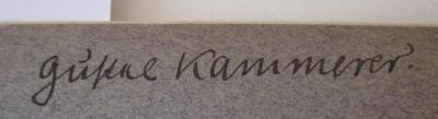  Unsere Lieder : Singbuch für Österreichs Wandervogel ([1912]);- (Kammerer, Gustel), Von Hand: Autogramm, Name; 'Gustel Kammerer'. 