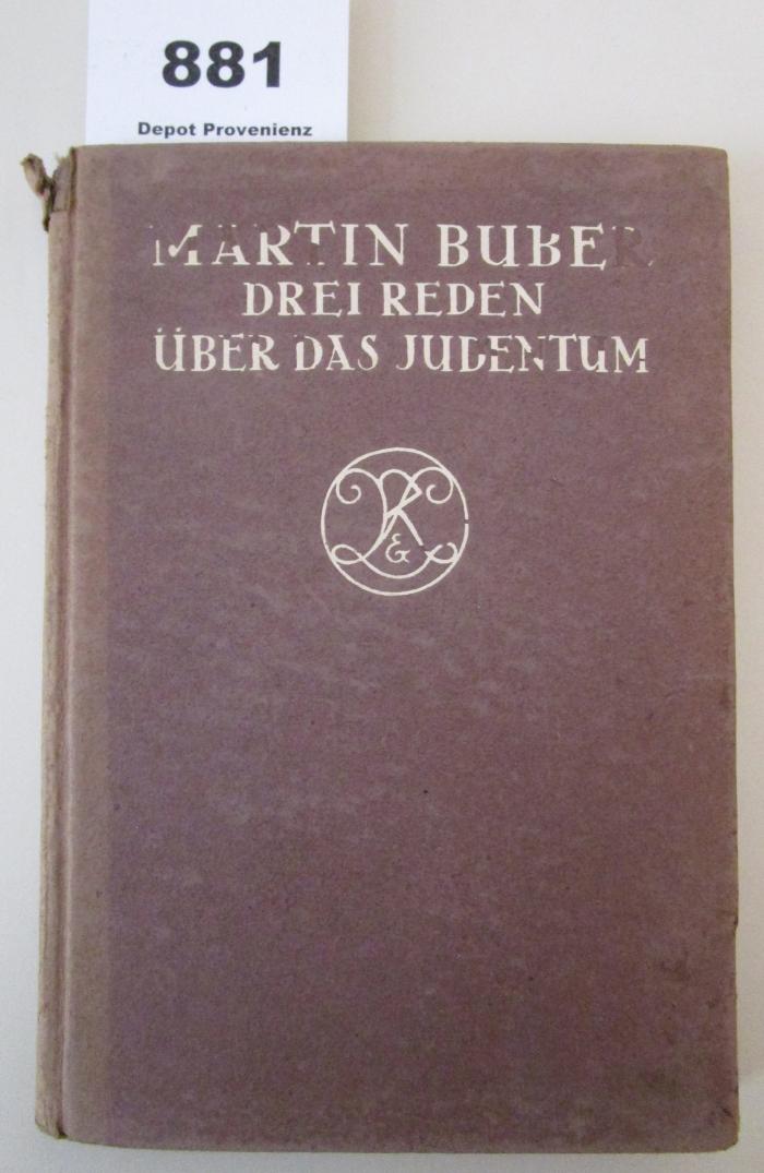  Drei Reden über das Judentum (1919)