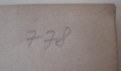 - (Baugartnerova mesta Olomouce Knihovna hlavní), Von Hand: Signatur; '###'.  (Prototyp)