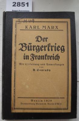 MB 11839;MB 1,61,21/B-F ; ;: Der Bürgerkrieg in Frankreich (1920)