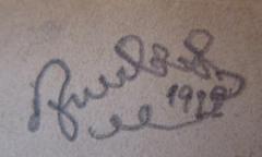 - (Auerbach[?], [?]), Von Hand: Autogramm, Datum, Name; 'Auerbach 1922'. 