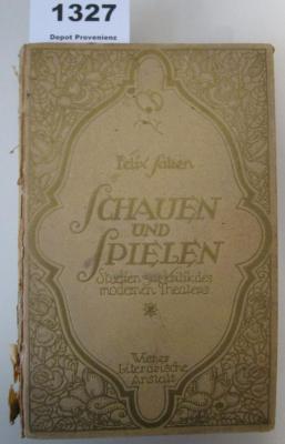 Ergebnisse, Erlebnisse (1921)
