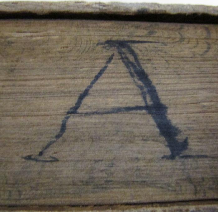  Schillers sämmtliche Werke in zwölf Bänden. Erster Band (1875);- (unbekannt), Von Hand: ; 'A'. 