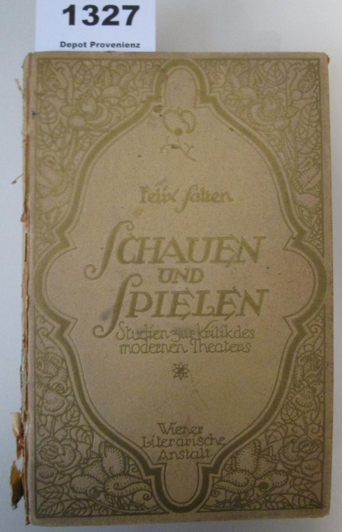  Ergebnisse, Erlebnisse (1921)