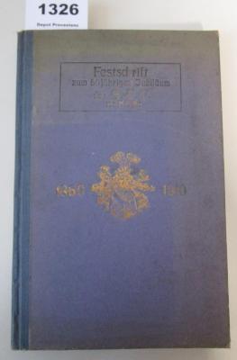  Festschrift zum 50jährigen Jubiläum des Akademischen Turnvereins zu Berlin (ATD) / Satzungen der Deutschen Turnerschaft und des Kreises IIIb (Provinz Brandenburg) (1910 / 1905)