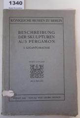  Beschreibung der Skulpturen aus Pergamon. I. Gigantomachie (1910)