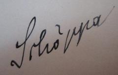 - (Schöppa, Wilhelm), Von Hand: Autogramm, Name; 'Schöppa'.  (Prototyp)