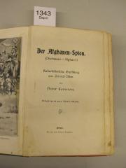  Der Afghanen-Spion (Dschassus-i-Afghani) : Kulturhistorische Erzählung aus Zentral-Asien (o.J.)