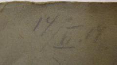 - (Ende, Hans), Von Hand: Datum; '14/XI.14'. 