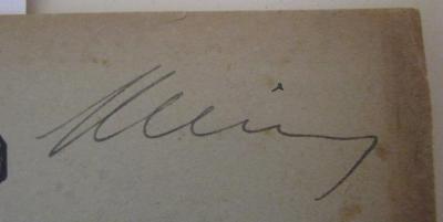  Der Evangelimann : Musikalisches Schauspiel in zwei Aufzügen (o.J.);- (Klein, Willy), Von Hand: Name, Autogramm; 'Klein'. 