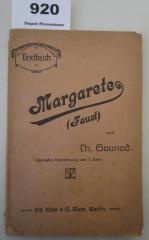  Margarete (Faust) : Oper in fünf Akten (o.J.)