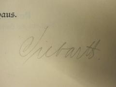 - (Siebarth[?], [?]), Von Hand: Autogramm, Name; 'Siebarth'. 