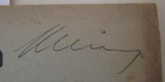 - (Klein, Willy), Von Hand: Name, Autogramm; 'Klein'. 