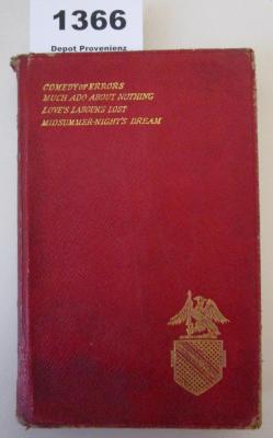  Shakspere's Works. II: Comedy of errors, Much ado about nothing, Love's labour's lost, Midsummer-night's dream. (1886)