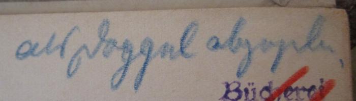 - (Reichsstelle für Sippenforschung (Berlin)), Von Hand: Besitzwechsel: Doublette; 'als Doppel abgegeben'. ; Die evangelischen Kirchenbücher der Provinz Brandenburg.Sonderheft (1933)