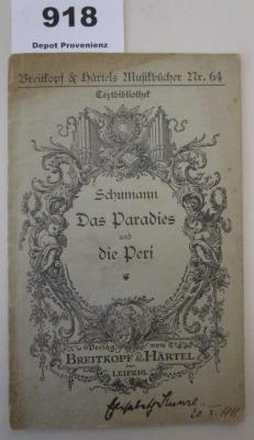  Das Paradies und die Peri : Dichtung aus Lalla Rook (o.J.)