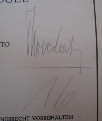 - (Stoeckert, Wolfgang), Von Hand: Autogramm, Name; 'Stoeckert'. 