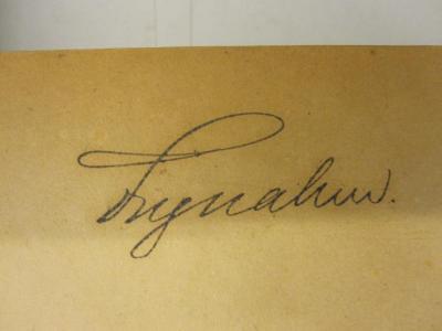  Justiz-Ministerial-Blatt für die Preußische Gesetzgebung und Rechtspflege (1860);- (Peyerabend[?], [?]), Von Hand: Autogramm, Name; 'Peyerabend'. 