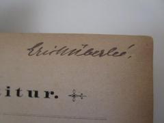 - (Ûberlée, Erich), Von Hand: Autogramm, Name; 'Erich Ûberlée'. 