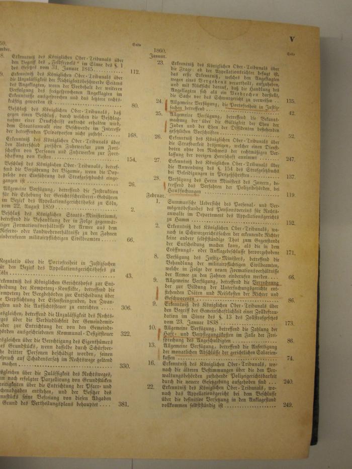  Justiz-Ministerial-Blatt für die Preußische Gesetzgebung und Rechtspflege (1860);- (Peyerabend[?], [?]), Von Hand: Annotation. 