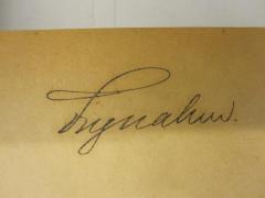 - (Peyerabend[?], [?]), Von Hand: Autogramm, Name; 'Peyerabend'. 
