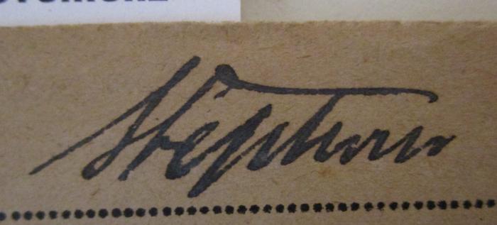  Der fliegende Holländer : Romantische Oper in drei Aufzügen (o.J.);- (Stephan, August), Von Hand: Autogramm, Name; 'Stephan'. 