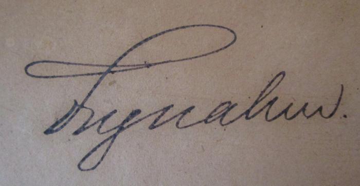  Justiz-Ministerial-Blatt für die Preußische Gesetzgebung und Rechtspflege. Zweiundzwanzigster Jahrgang (1860);- (Feyerabend[?], [?]), Von Hand: Autogramm, Name; 'Feyerabend'. 