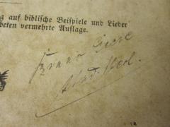 - (Giese[?], Bruno), Von Hand: Autogramm; 'Bruno Giese stud. theol.'. 