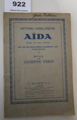  Aida : Oper in vier Akten (o.J.)