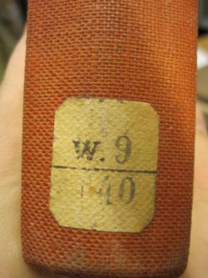  Johanna v. Bismarck : Lebensschicksal einer deutschen Frau (o.J.);- (Deutsches Reich. Hauptamt Ordnungspolizei), Etikett: Signatur; 'w.9 /40'. 