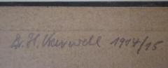 - (Karwehl[?], H.), Von Hand: Autogramm, Name, Datum; 'Dr. H. Karwehl 1914/15'. 