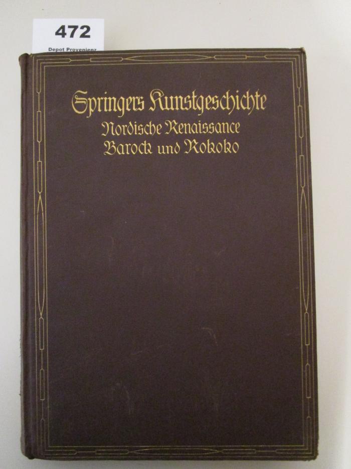 4,42/2 : Die Kunst der Renaissance im Norden - Barock und Rokoko (1921)