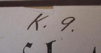 G46 / 3991 (Schöngart, Edwin), Von Hand: Signatur; '[A-Z]. ##.'.  (Prototyp); Deutscher Liederschatz : 300 männerstimmige Gesänge für die höheren Klassen der Gymnasien und Realschulen und für Seminarien (1899)