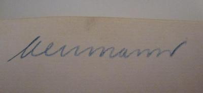  Gesetzblatt der Deutschen Evangelischen Kirche : Jahrgang 1933 (1933);- (Neumann, [?]), Von Hand: Autogramm, Name; 'Neumann'. 