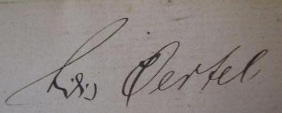  Alt-Halle : Verschwundenes und Erhaltenes aus der alten Salzstadt an der Saale. Zweiter Teil (o.J.);- (Oertel, [?]), Von Hand: Autogramm, Name; '[...] Oertel'. 