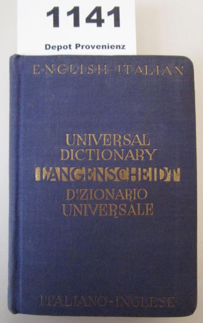  Dizionario Universale delle lingut italiana ed inglese : Inglese - Italiano (o.J.)