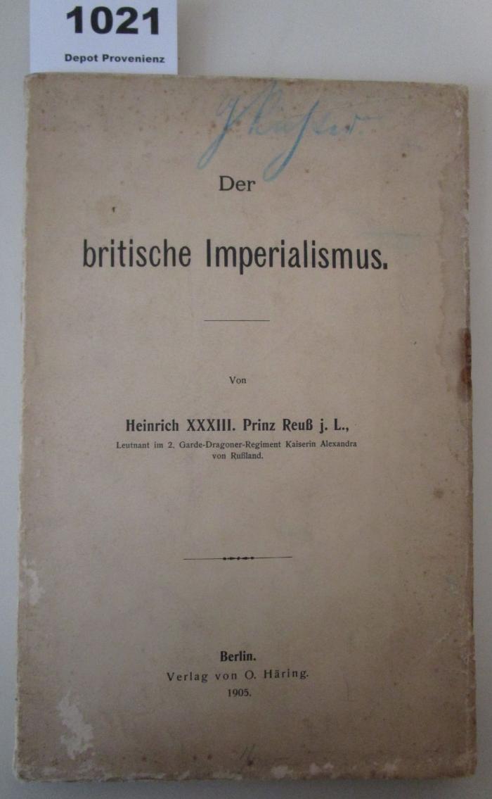  Der britische Imperialismus (1905)