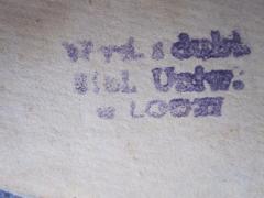 - (Uniwersytet Łódzki. Biblioteka), Stempel: Besitzwechsel: Doublette, Berufsangabe/Titel/Branche, Ortsangabe, Name; '[...] dubl.
Bibl. Uniw.
w Lodz'.  (Prototyp)