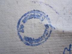 - (Uniwersytet Łódzki. Biblioteka), Stempel: Besitzwechsel: makuliert; 'Do sprzedaty antykwarycznej'.  (Prototyp)