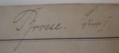 - (Broese[?], [?]), Von Hand: Autogramm, Name; 'Broese. Büro I.'. 