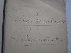 - (Milchner, Flora), Von Hand: Autogramm, Name, Ortsangabe; 'Flora Oppenheimer. 
Bayreutherstr. 41.'. 