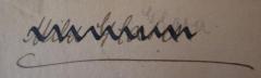 - (Glaru[?], Mila), Von Hand: Autogramm, Name; 'Mila Glaru'. 