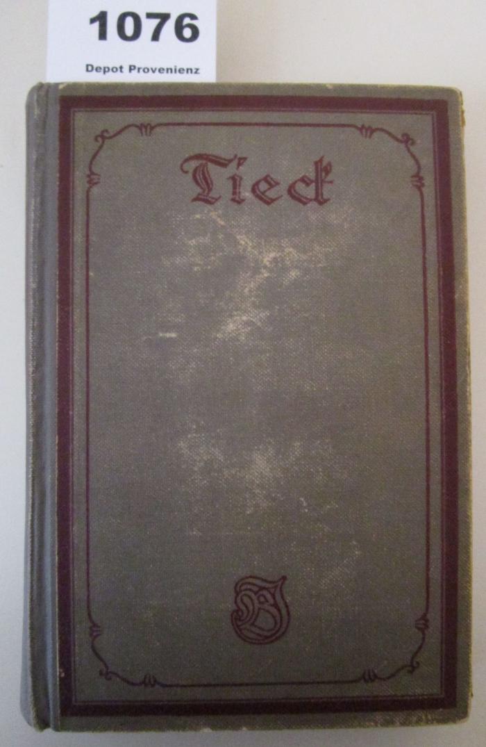  Tiecks Werke : zweiter Band (o.J.)