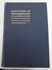  Archiv für Rechts- und Wirtschaftsphilosophie mit besonderer Berücksichtigung der Gesetzgebungsfragen (1915)