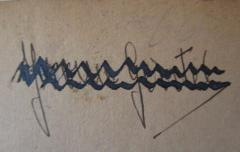 - (G[...]tel, J[...]), Von Hand: Autogramm, Name; 'J[...] G[...]tel'. 