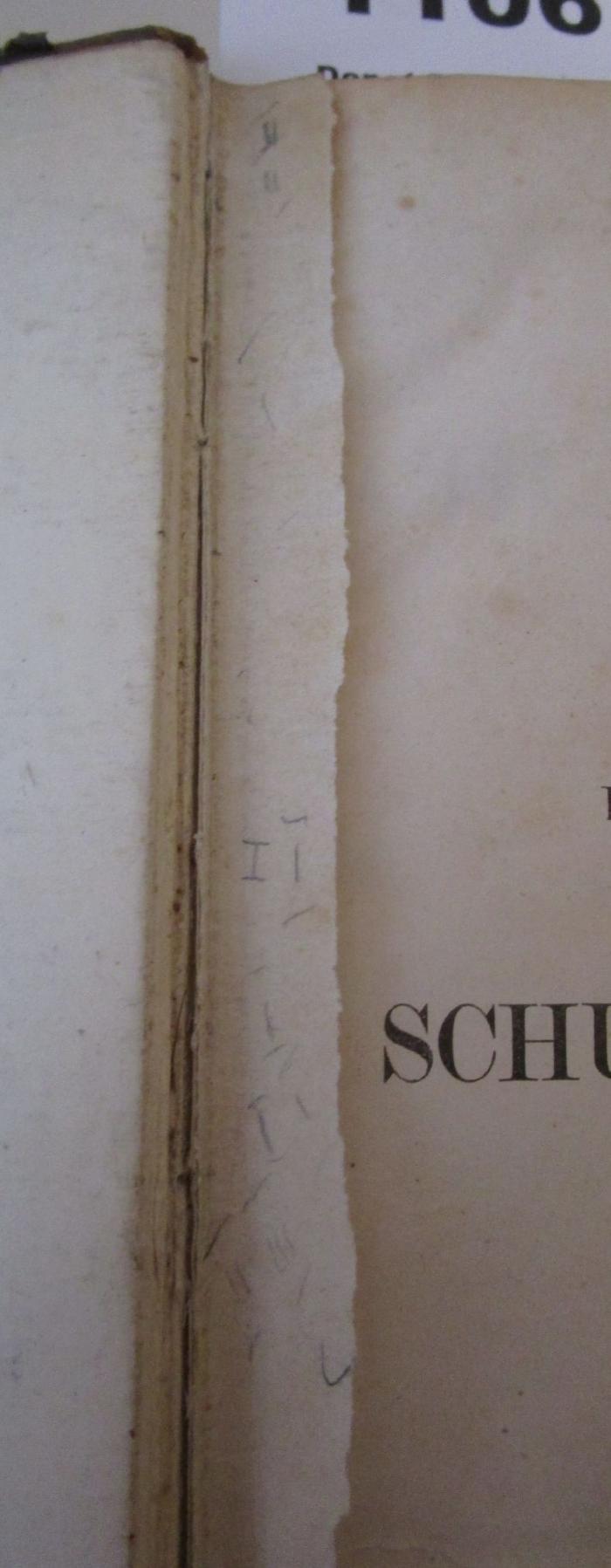  Lateinisch-Deutsches Schul-Wörterbuch (1853);- (unbekannt), Tilgung: . 
